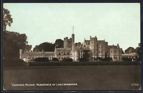 AK Wimborne, Canford Manor, Residence of Lord Wimborne