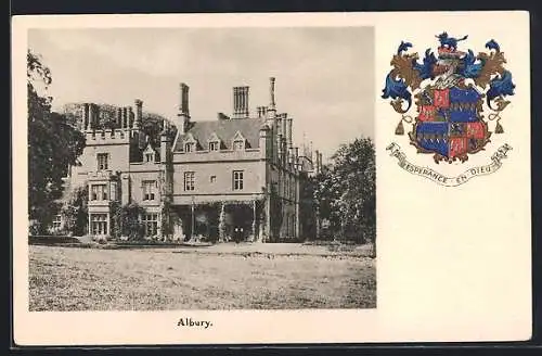 AK Albury, Anwesen und Wappen