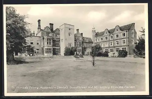 AK Hoddesdon, St. Monica`s Priory, Guesthouse and Monastery from the Garden