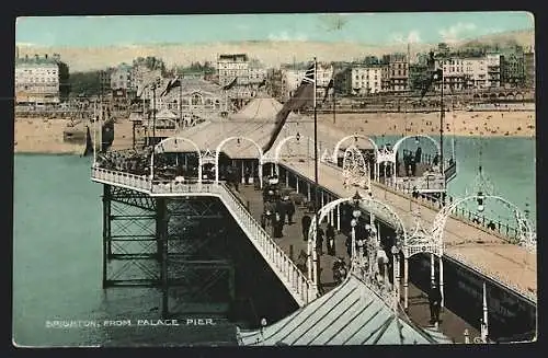 AK Brighton, View from Palace Pier