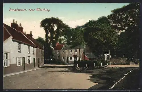 AK Broadwater /Worthing, Ortsansicht mit Strassenpartie