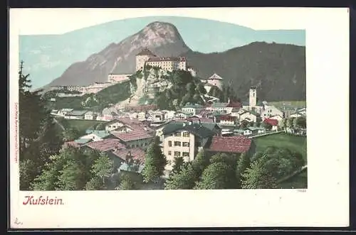 AK Kufstein, Teilansicht mit der Burg