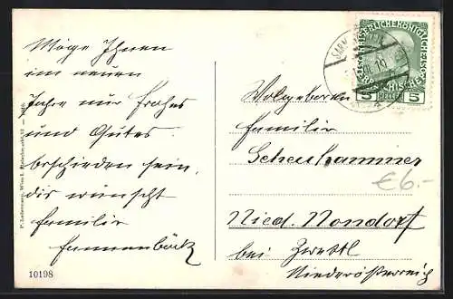 AK Sarmingstein a. d. D., Flusspartie mit Dampfschiff
