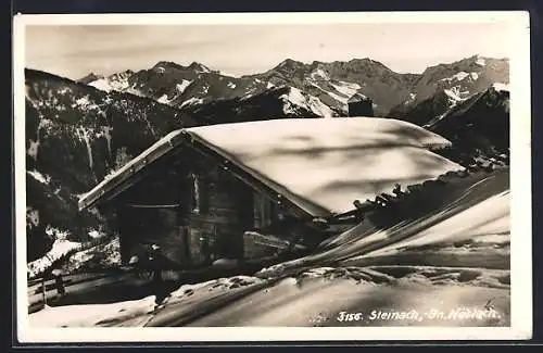 AK Steinach, Berggasthaus mit Alpensicht