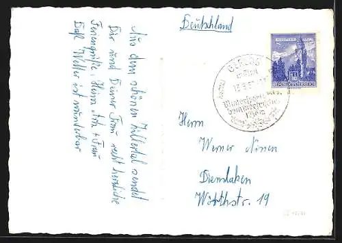 AK Gerlos-Gmünd /Zillertal, Strassenpartie am Alpengasthof Kröller