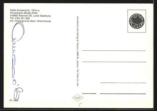 AK Kleinarl /Salzburg, Cafe Annemarie mit Aussenbewirtung