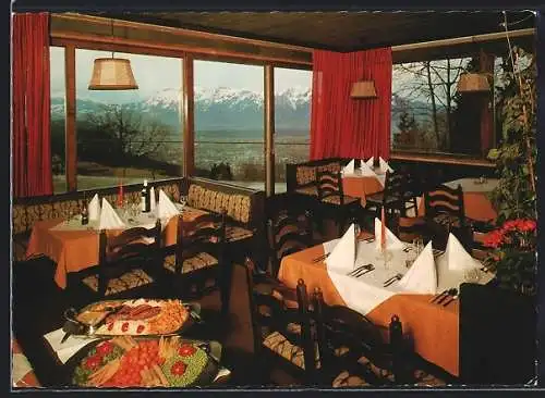 AK Zwischenwasser /Vorarlberg, Batschuns, Hotel und Restaurant Suldis, Innenansicht