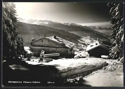 AK Schwaz, Alpengasthof und Pension Frieden im Winter