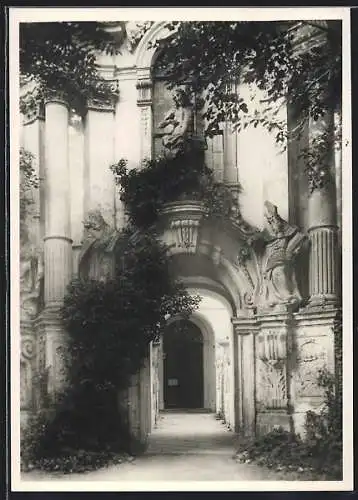 AK Dürnstein a. d. Donau, Eingang zur Kirche
