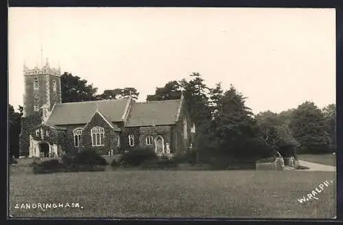 AK Sandringham, Blick auf die Kirche