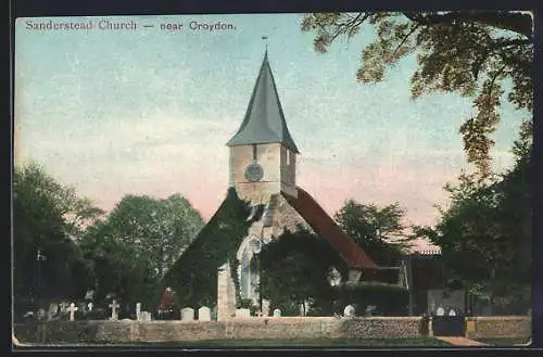 AK Sanderstead /Croydon, Church and graveyard