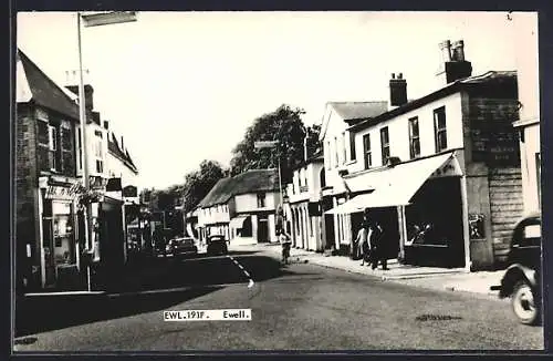 AK Ewell, Strassenpartie an der Midland Bank