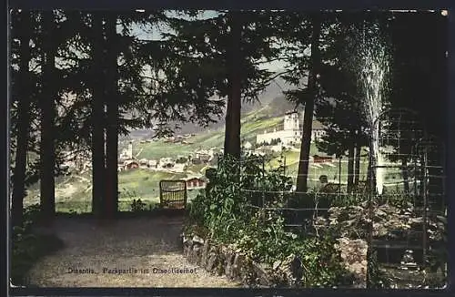 AK Disentis, Parkpartie im Disentiserhof