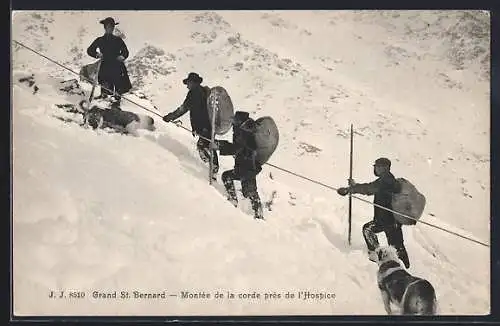AK Grand St. Bernard, Montee de la corde pres de l`Hospice