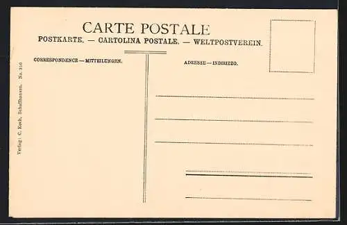 AK Stein a. Rhein, Alte Bauwerke im Fachwerkstil