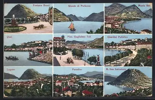 AK Lugano, Paradiso, Quai, Giardini Pubblici