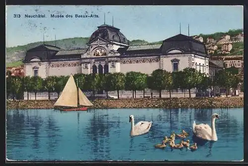 AK Neuchatel, Musee des Beaux-Arts