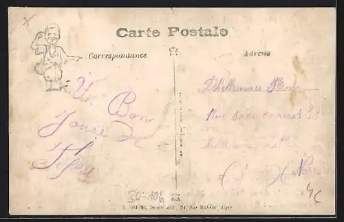 Künstler-AK Tanzende französische Soldaten, C`est la danse Francaise, Messieurs les Marocains!