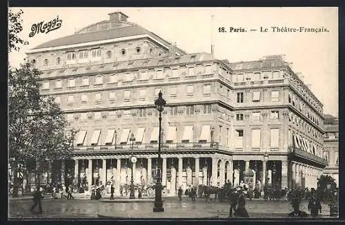 AK Paris, Le Théâtre-Francais, Reklame von Maggi