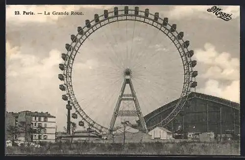 AK Paris, La Grande Roue, Reklame von Maggi