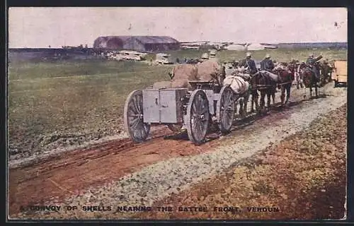 AK Verdun, A convoy of shells nearing the battle front