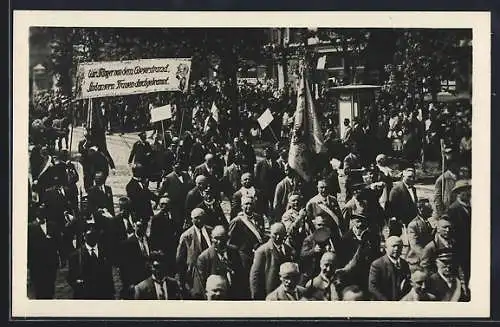 AK Wien, X. Deutsches Bundessängerfest, Sänger vom Weserstrand beim Festzug