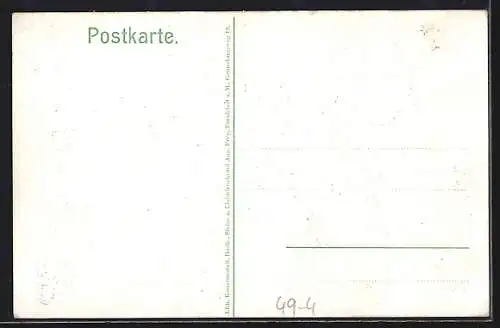 AK Glocken mit Inschriften und dekorativem Initial