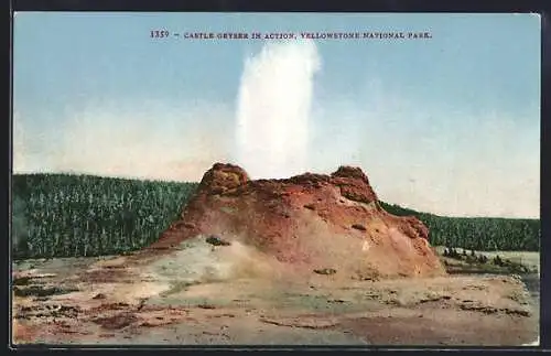 AK Castle Geyser /Yellowstone National Park, Geyser in Action