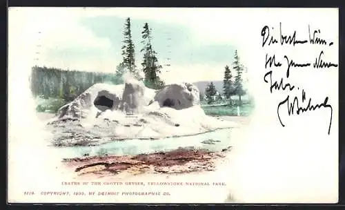 AK Grotto Geyser /Yellowstone National Park, The Crater