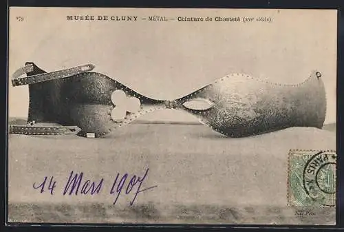 AK Cluny, Musée, Centure de Chasteté, Keuschheitsgürtel