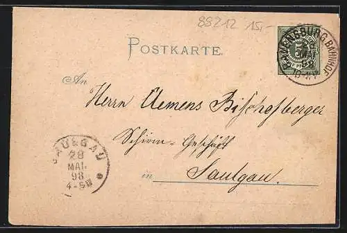 Lithographie Ravensburg, Veitsburg, Oberthor, Panorama