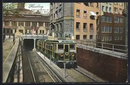 AK Hamburg, Untergrundbahn an der Börse