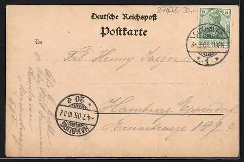 AK Döse, Anlagen der Amerika-Linie, Parthie am Seedeich
