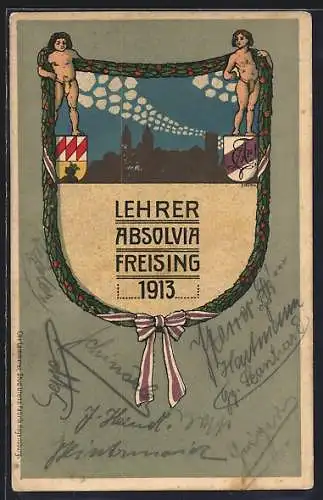AK Freising, Lehrer-Absolvia 1913, Wappen