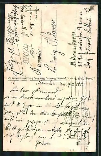 AK Potzham, Gasthaus zum Paradies, Oekonomie Klarer