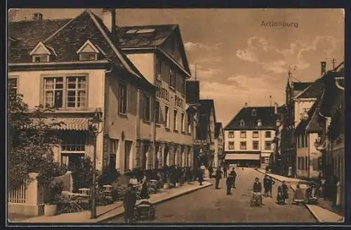 AK Artlenburg, Partie am Hotel Post