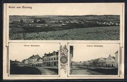 AK Massing, Oberer und unterer Marktplatz, Totalansicht