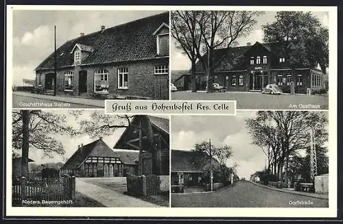 AK Hohenbostel / Celle, Geschäftshaus Siebels, Gasthaus, Dorfstrasse