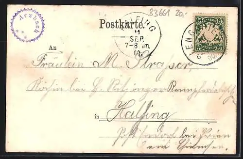 AK Arzbach / Bad Tölz, Gasthaus Schweizerwirth und Totalansicht