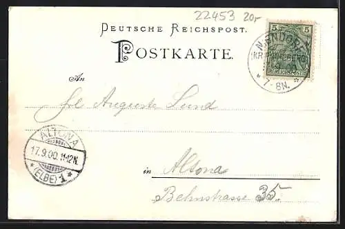 AK Niendorf, Gasthof Bellevue, Inh. Gustav Göttsche