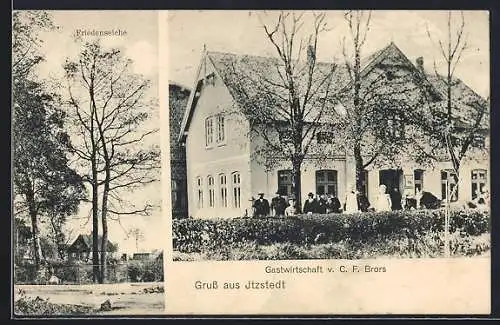 AK Itzstedt, Gasthaus, Friedenseiche