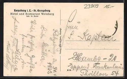 AK Ratzeburg i. L., Hotel und Restaurant Weinberg, Inh. H. Holst