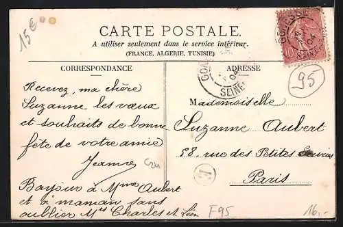 AK Bonneuil en France, La Rue de Gonesse, l`Hospice, l`Ecole, la Mairie