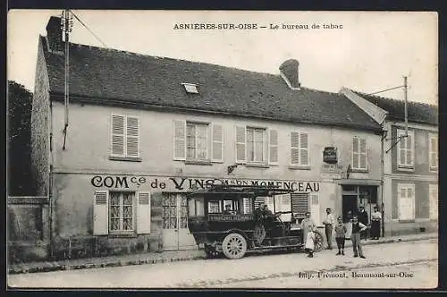AK Asnières-sur-Oise, Le bureau de tabac