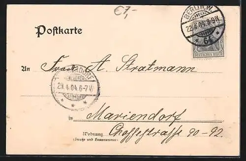 AK Berlin, Gasthaus Berliner Orginal-Meierei und Dorfschänke, Jägerstr. 13