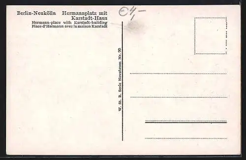 AK Berlin-Neukölln, Karstadt-Warenhaus am Hermannplatz