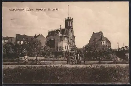 AK Neunkirchen /Saar, Partie an der Blies