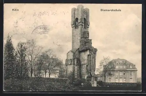 AK Köln-Marienburg, Ansicht der Bismarcksäule
