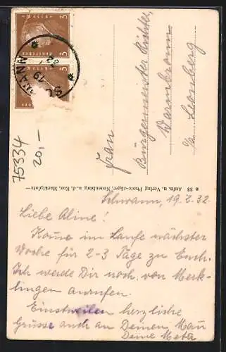 AK Schwann i. Schwarzwald, Straubenhardt`sche Schlosskirche, Strassenpartie