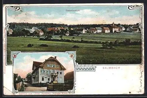 AK Salmbach, Gasthaus zum Löwen, Gesamtansicht